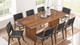 Valdora Wood Dining Table, 86" Walnut
