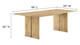 Valdora Wood Dining Table, 86" Oak