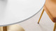 Liora Wood Dining Table - 40", Gold Base