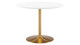 Liora Wood Dining Table - 40", Gold Base