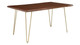 Oakridge Acacia Dining Table - 60", Walnut Gold