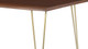 Oakridge Acacia Dining Table - 60", Walnut Gold