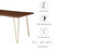 Oakridge Acacia Dining Table - 60", Walnut Gold