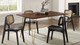 Oakridge Acacia Dining Table - 60", Walnut Gold