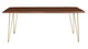Oakridge Acacia Dining Table - 74", Walnut Gold