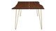 Oakridge Acacia Dining Table - 96", Walnut Gold