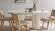 Treston Oval Dining Table - 72", White