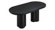 Treston Oval Dining Table - 72", Black