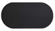 Treston Oval Dining Table - 72", Black