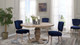 Norwood Pedestal Dining Table, 59" Brown
