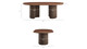 Aldera Modern Dining Table, 84" Walnut
