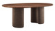 Aldera Modern Dining Table, 84" Walnut