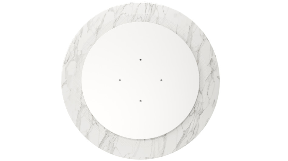 Tulip Marble Dining Table - 40" Round, Gold Base