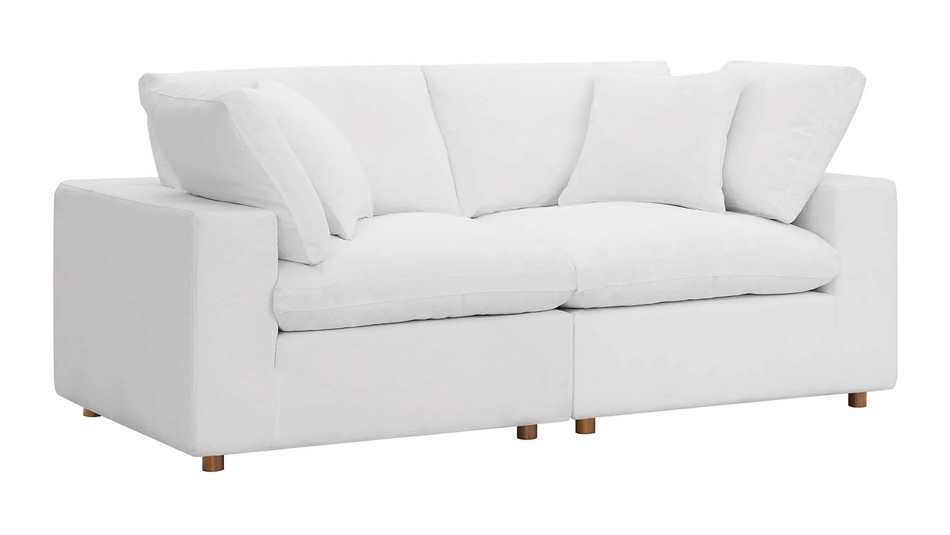 Haven 2 Seater Sectional Sofa, White