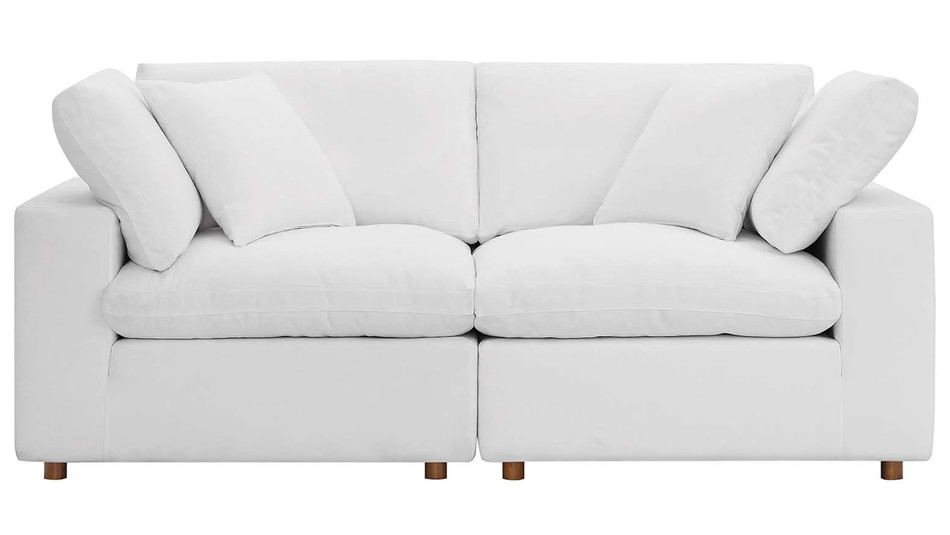 Haven 2 Seater Sectional Sofa, White