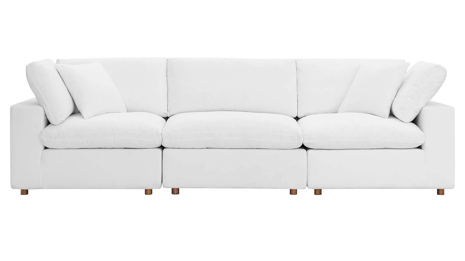 Haven 3 Seater Sectional Sofa, White