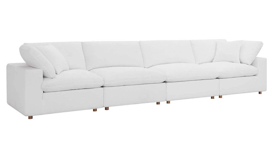 Haven 4 Seater Sectional Sofa, White