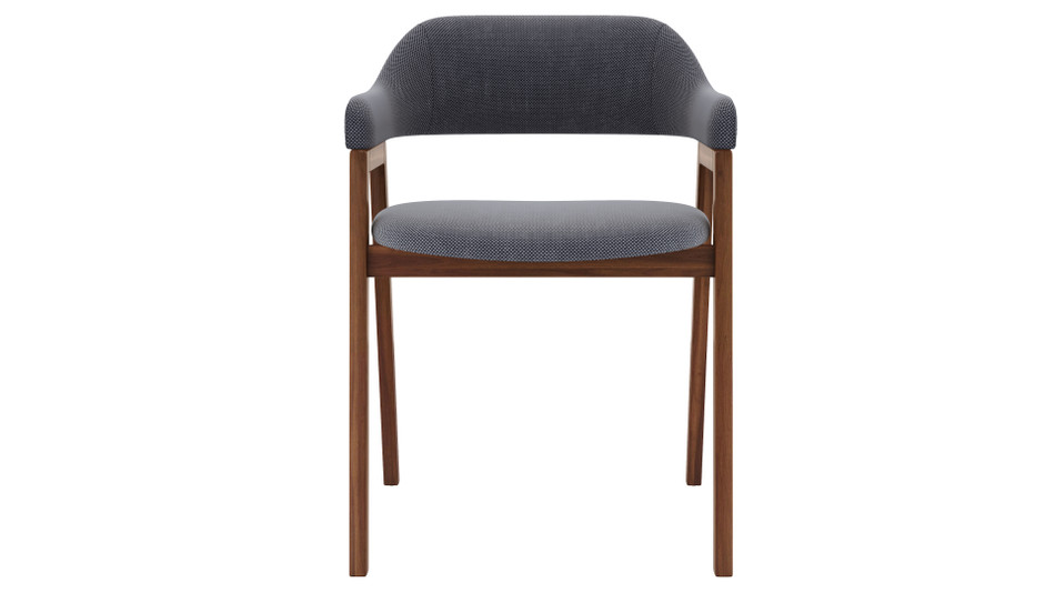 Atlas Fabric Dining Chair, Gray