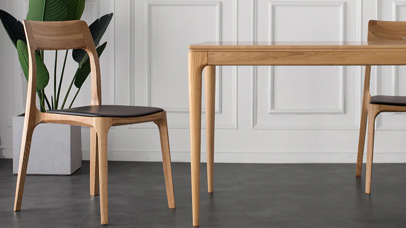 H Dining Table, Natural
