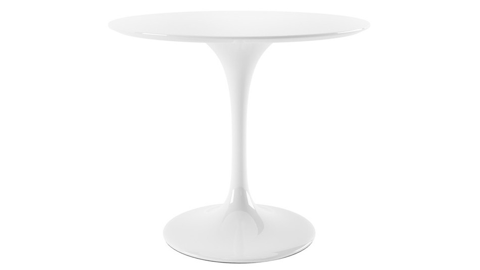 Tulip 36" Fiberglass Dining Table & Lulu Chairs Set