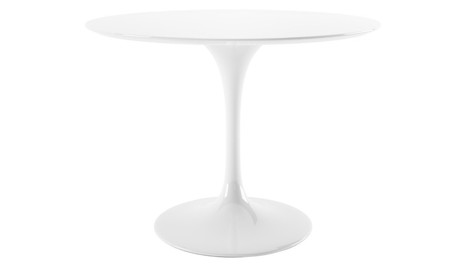 Tulip 42" Fiberglass Dining Table & Lulu Chairs Set
