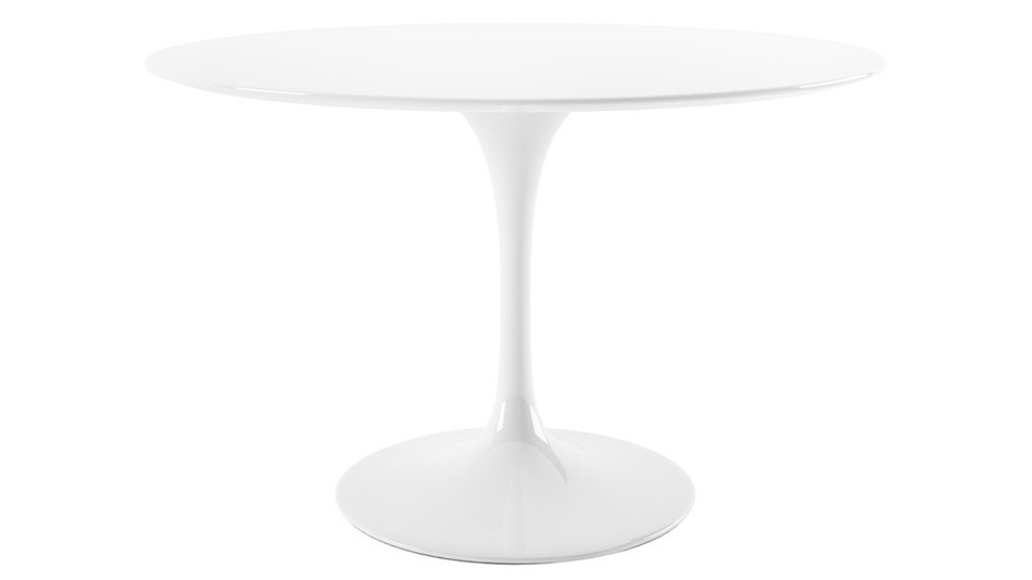 Tulip 48" Fiberglass Dining Table & Lulu Chairs Set