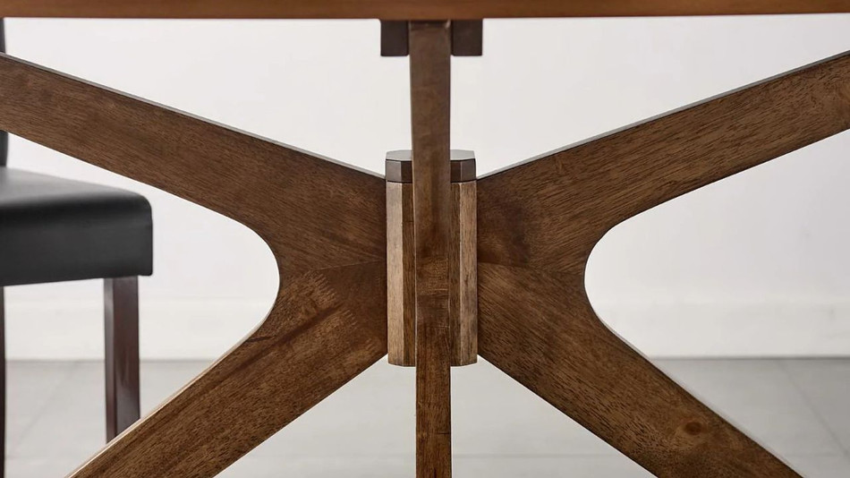Verona Oval Dining Table, 63" Walnut