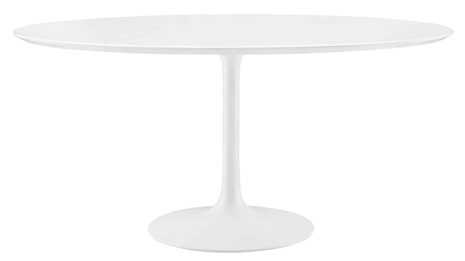 Tulip Wood Top Dining Table, 60" Round