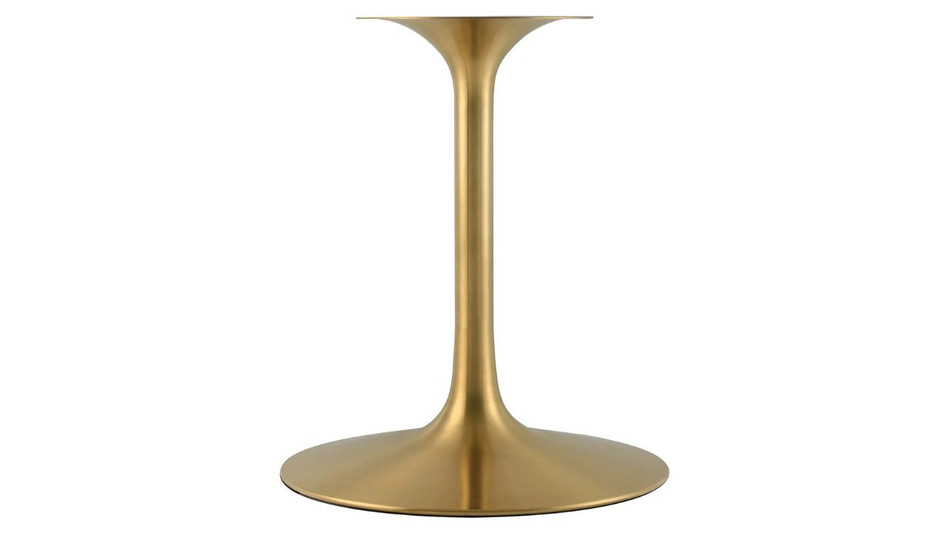 Tulip Marble Dining Table - 60" Round, Black Gold