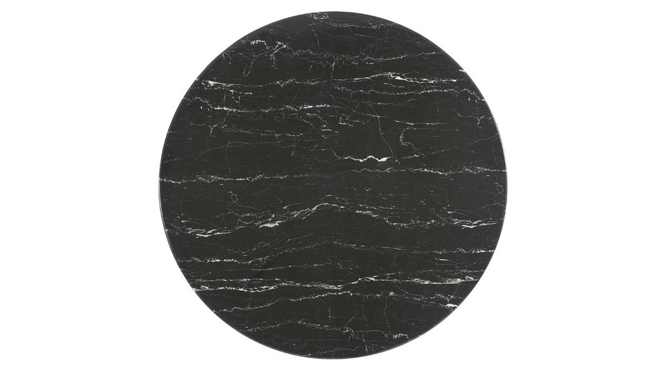 Tulip Marble Dining Table - 40" Round White Base