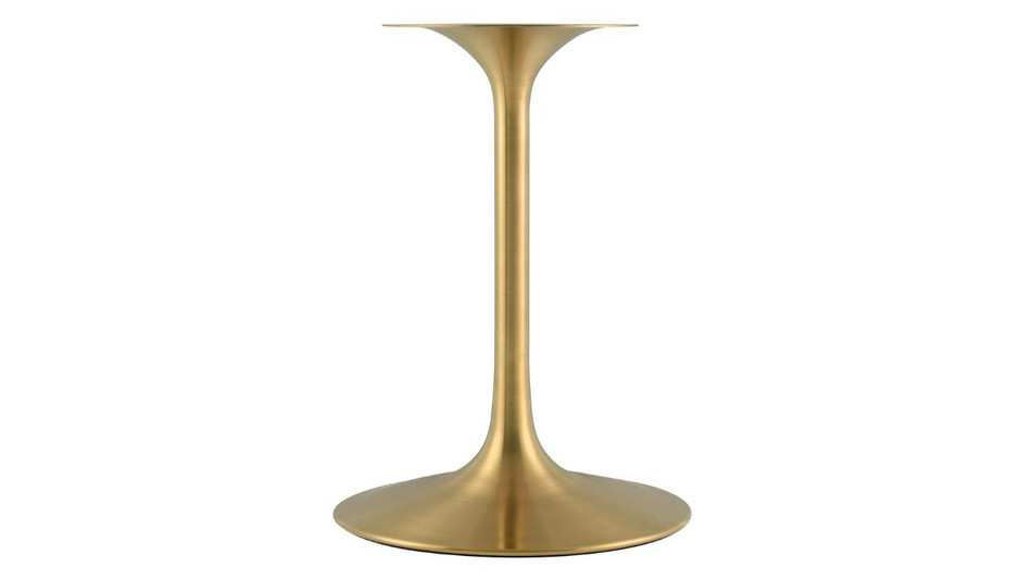 Tulip Marble Dining Table - 36" Round, Black Gold