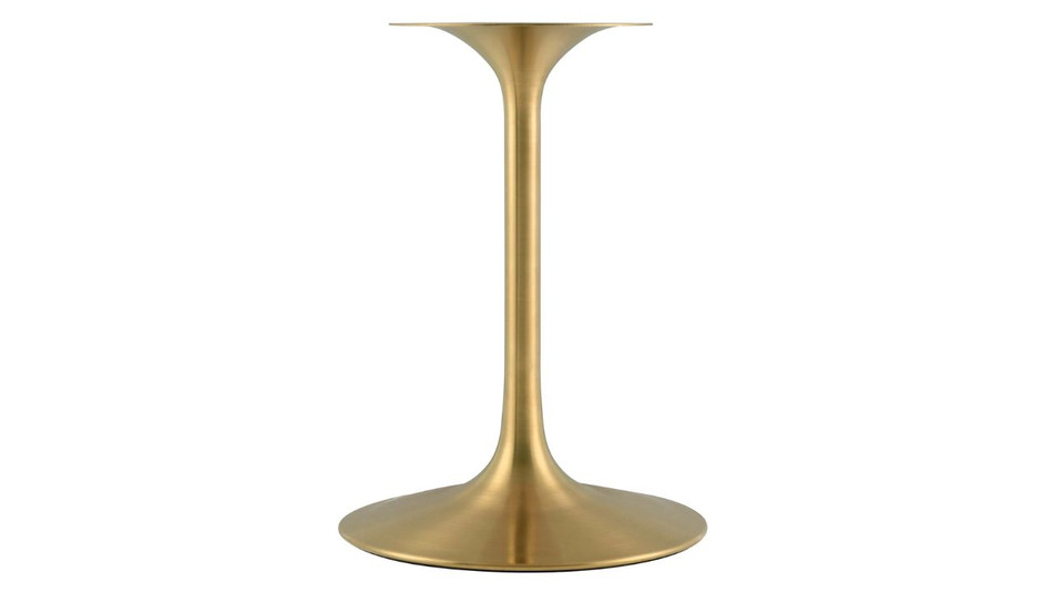 Tulip Marble Dining Table - 28" Round, Black Gold