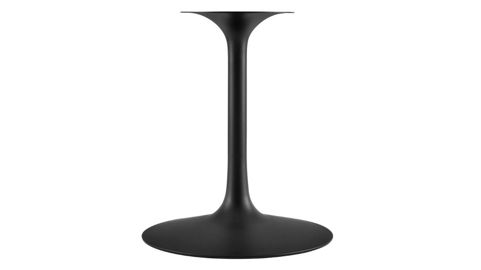 Tulip Marble Dining Table - 54" Oval, Black