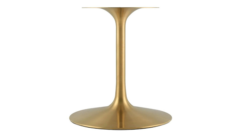 Tulip Marble Dining Table - 78" Oval, Black Gold