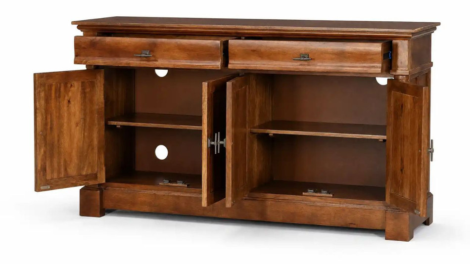 Padova 70" Solid Wood Sideboard, Walnut
