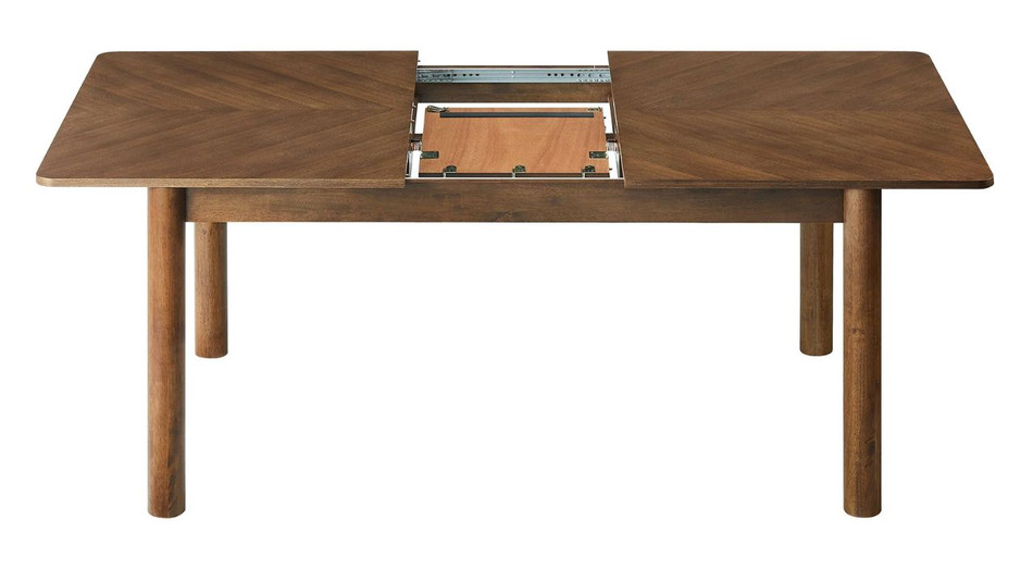 Elmora Extendable Dining Table, 75" Walnut