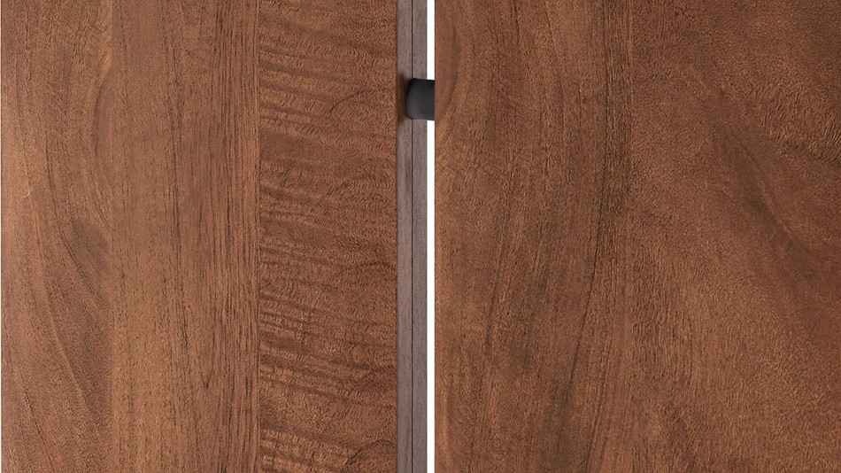 Valdora Marble Dining Table, 86" Walnut