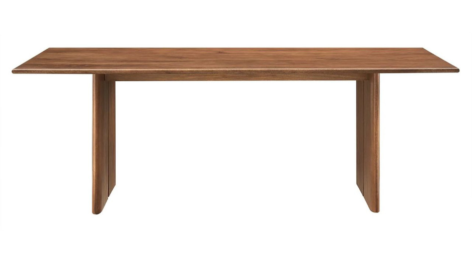 Valdora Wood Dining Table, 86" Walnut