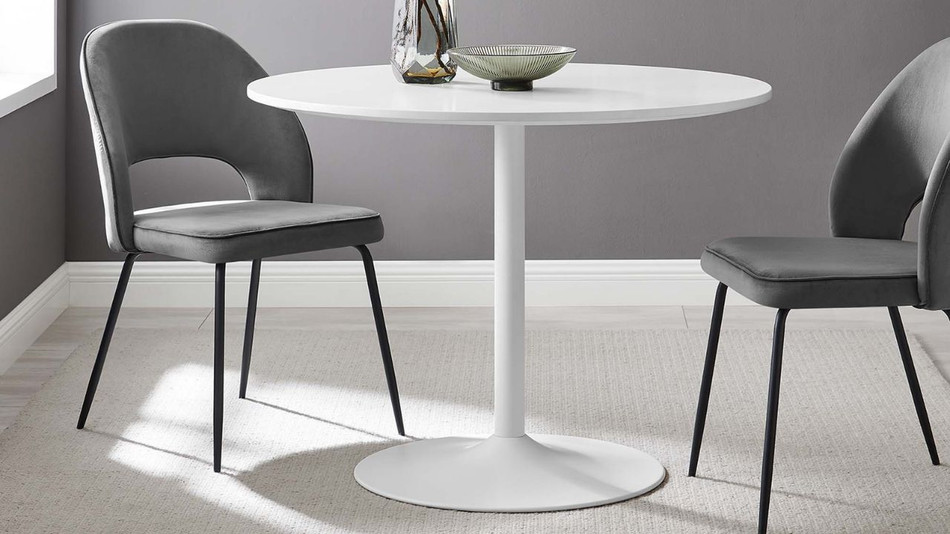 Liora Wood Dining Table - 40", White