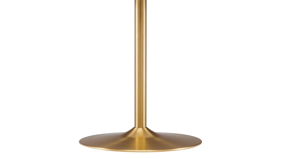 Liora Wood Dining Table - 40", Walnut Gold