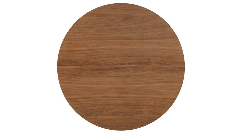 Liora Wood Dining Table - 40", Walnut Gold