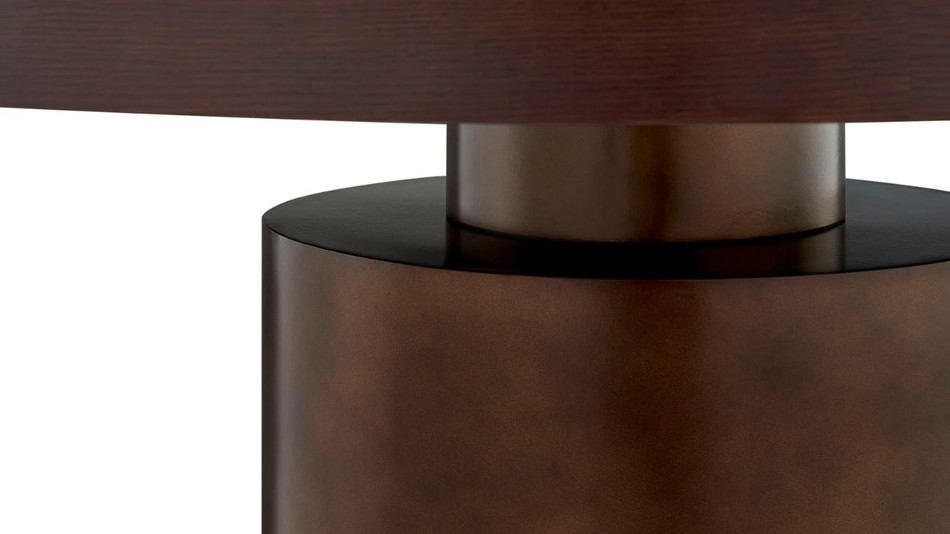 Bellmont Dining Table - 54" Round, Dark Walnut