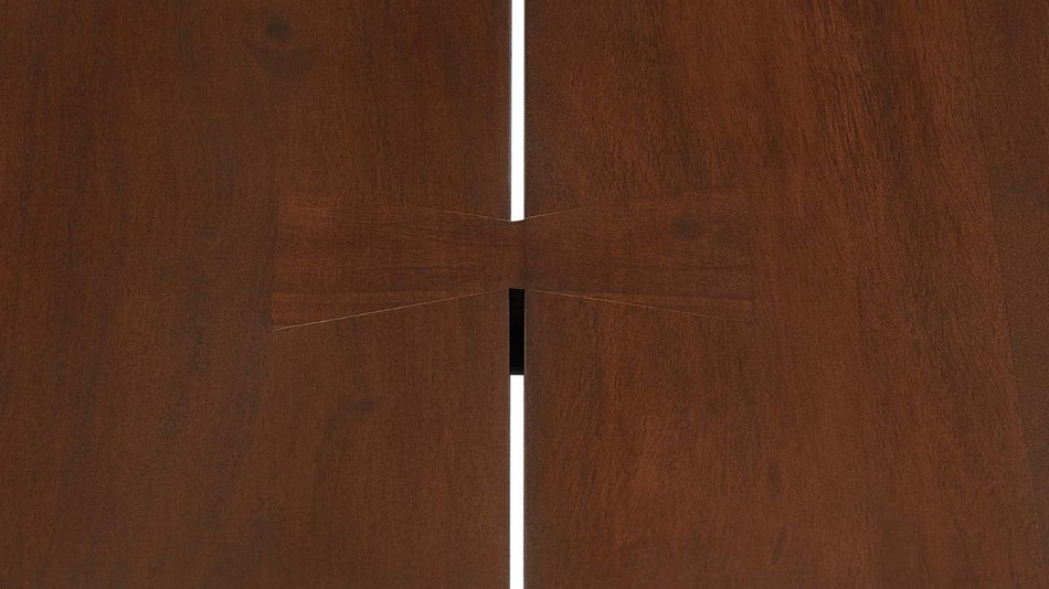 Oakridge Acacia Dining Table - 74", Walnut Black