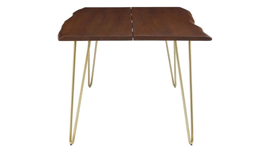 Oakridge Acacia Dining Table - 74", Walnut Gold