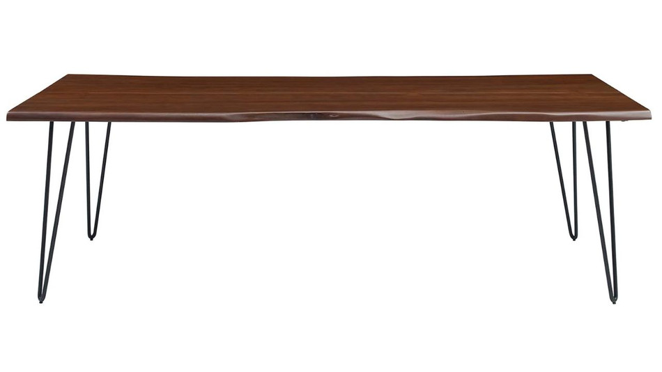 Oakridge Acacia Dining Table - 96", Walnut Black
