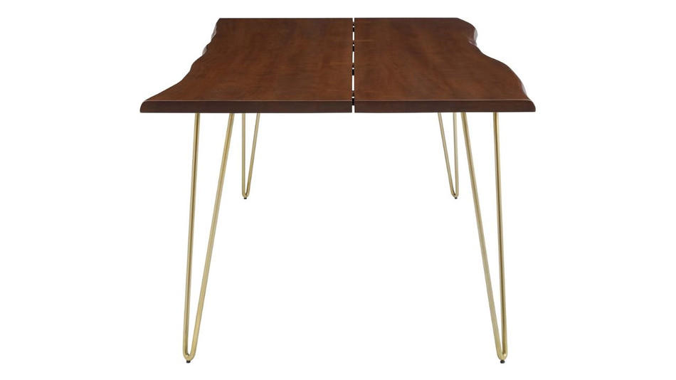 Oakridge Acacia Dining Table - 96", Walnut Gold