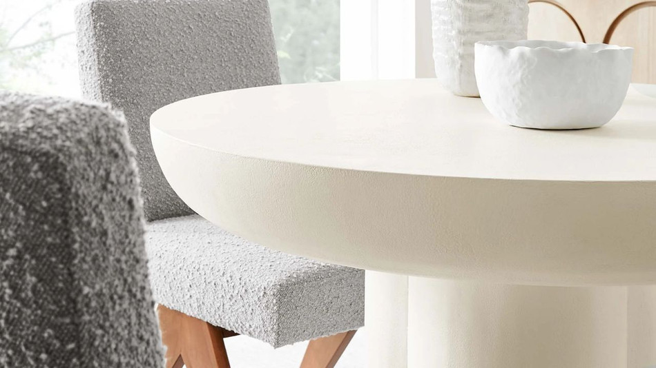 Treston Round Dining Table - 40", White