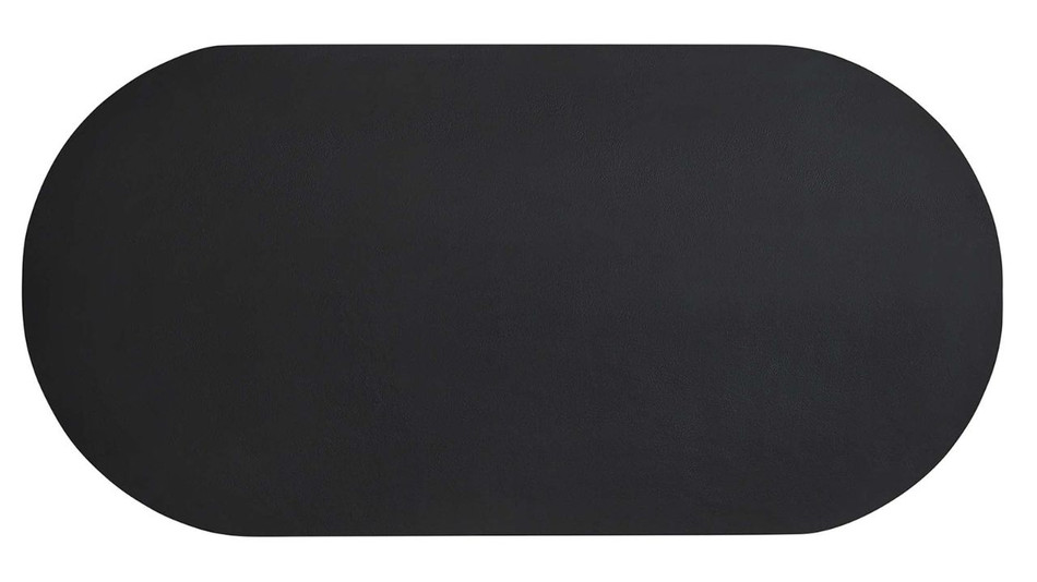 Treston Oval Dining Table - 72", Black