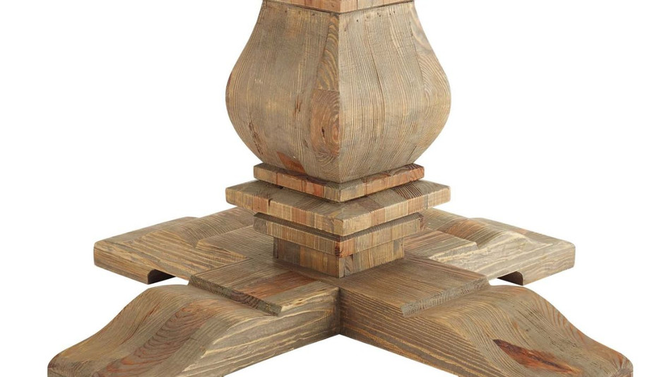 Norwood Pedestal Dining Table, 47" Brown