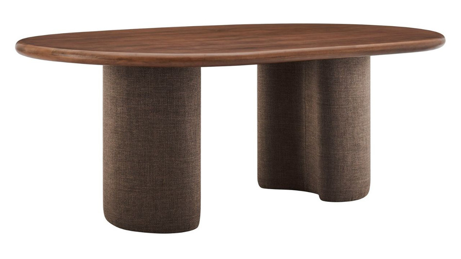 Aldera Modern Dining Table, 84" Walnut
